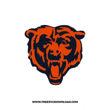 Chicago Bears orange “C” logo on navy background.
