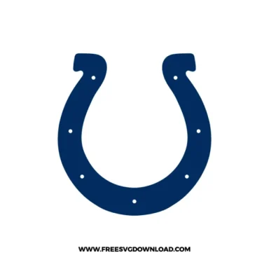 Indianapolis Colts blue horseshoe logo.