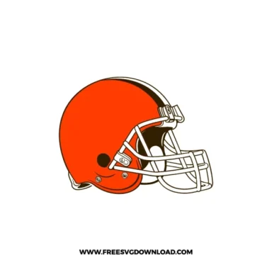 Cleveland Browns logo featuring an orange football helmet.