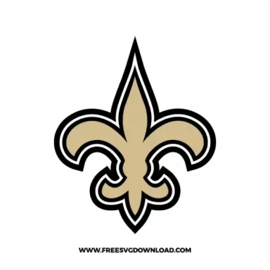 New Orleans Saints gold fleur-de-lis logo.